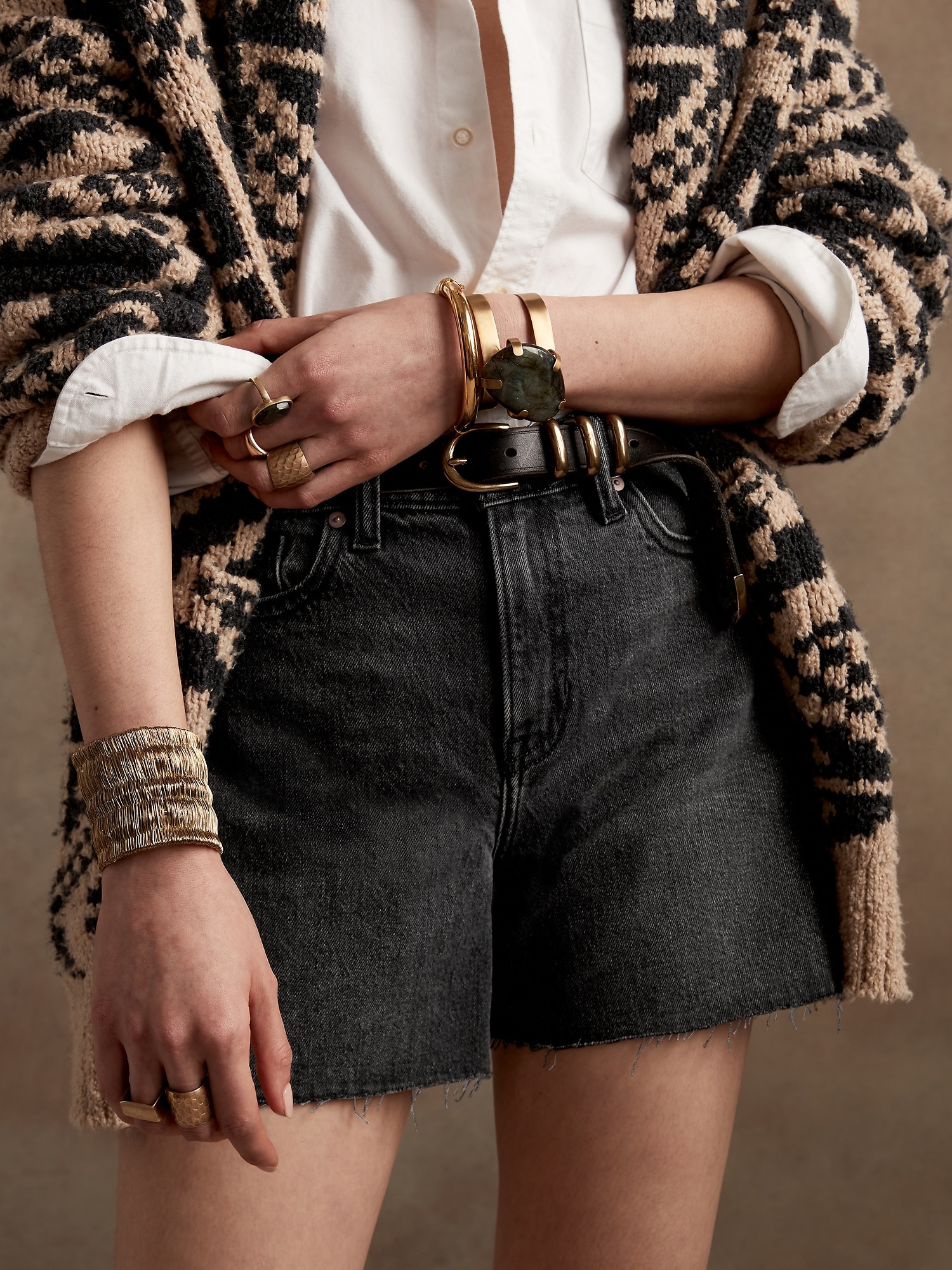 High-Rise 4" Denim Short