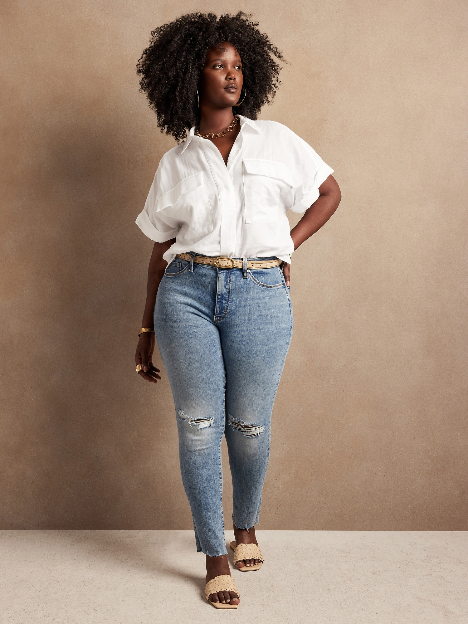 Mid + Skinny Jean